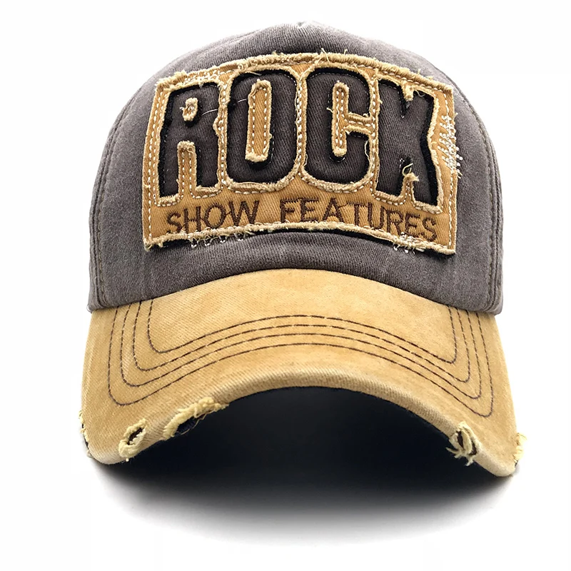 Cotton ROCK Embroidered Baseball Cap