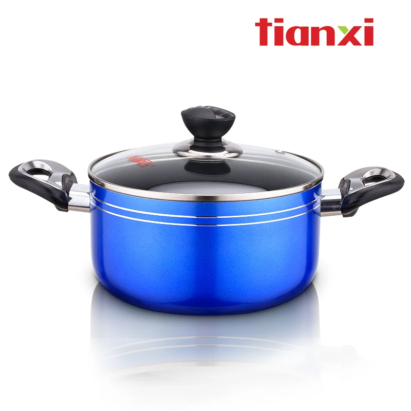 

Tianxi smoke soup pot glass lid electromagnetic furnace general instant noodles pot sauceboxes 20cm