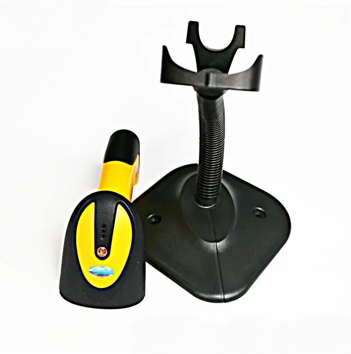 

Handy barcode scanner automatic bar code reader with holder supporting Screen, fuzzy and imperfect bar codes