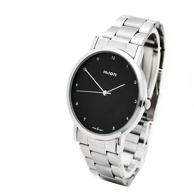 Montre à Quartz pour homme et femme, Horloge de Couple, marque classique, minimaliste, en acier, décontractée