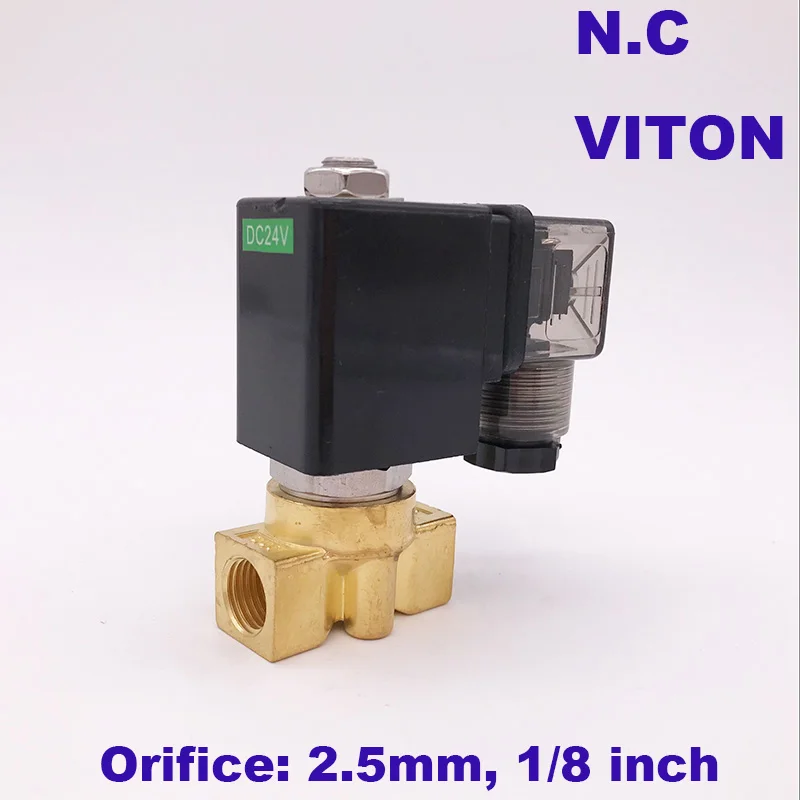 GOGO 16bar 2 way Brass high temperature hot water solenoid valve 1/8