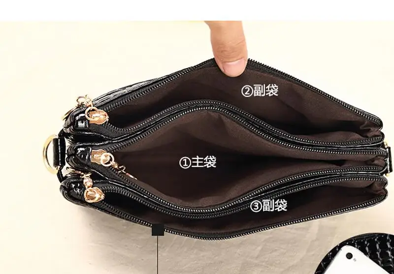 New Production 7 Color Women Messenger Bag Fashion Women Handbag Women Clutch Wallet PU Leather Bag