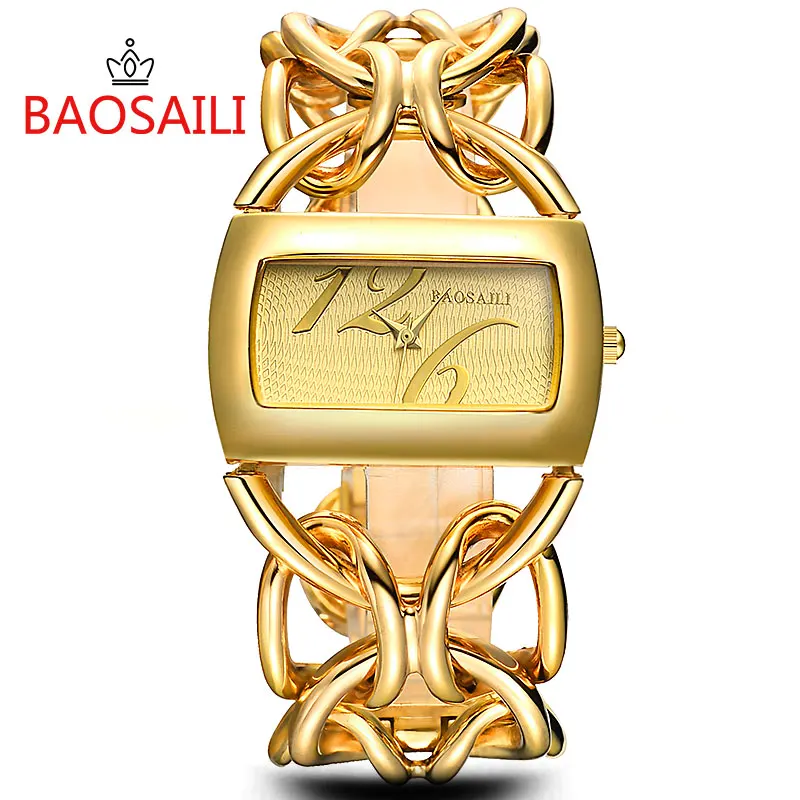 BAOSAILI Luxury Brand Silver Watches Circel Strap Women Fashuion Watches Dress Watch Ladies Analog Quartz Wrist Watch Relgio