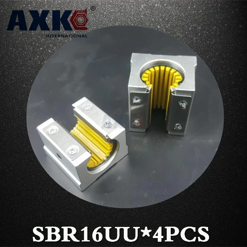 AXK Axk Sbr16uu Sbr16uu-s Sbr16 16mm Linear Guide Rail Corrosion-resistant Plastic Dust Slider Bearing Maintenance Low Noise