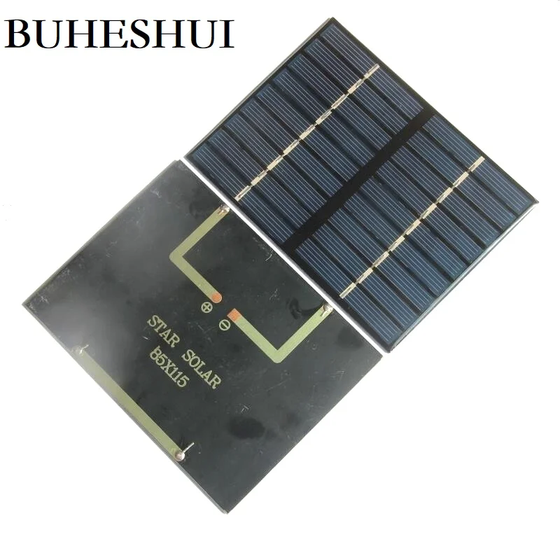 

BUHESHUI 1.5W 9V Mini Solar Cell Solar Module Polycrystalline Solar Panel DIY Solar Charger 115*85*3MM Wholesale 500pcs