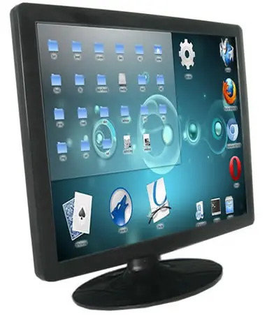 Monitor resistente ao toque, 15 polegadas, 4 fios, desktop, lcd, display pos