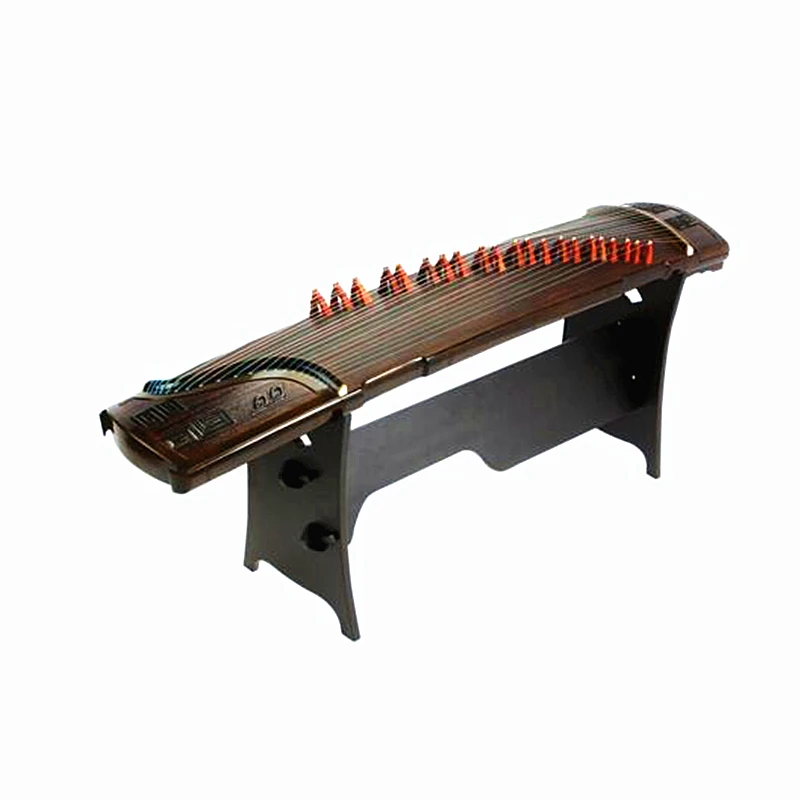 China Guzheng Professional Embossed Solid Wood Zither The Master Signature Guzheng First Grade Platane Wood String Instruments