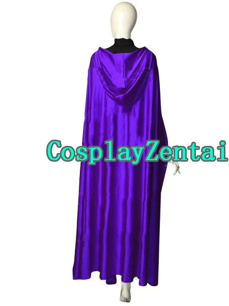 Raven Superhero Cosplay Costume Spandex Zentai Suit Spandex Bodysuit Jumpsuit halloween costumes for woman with Cape Hot Sale