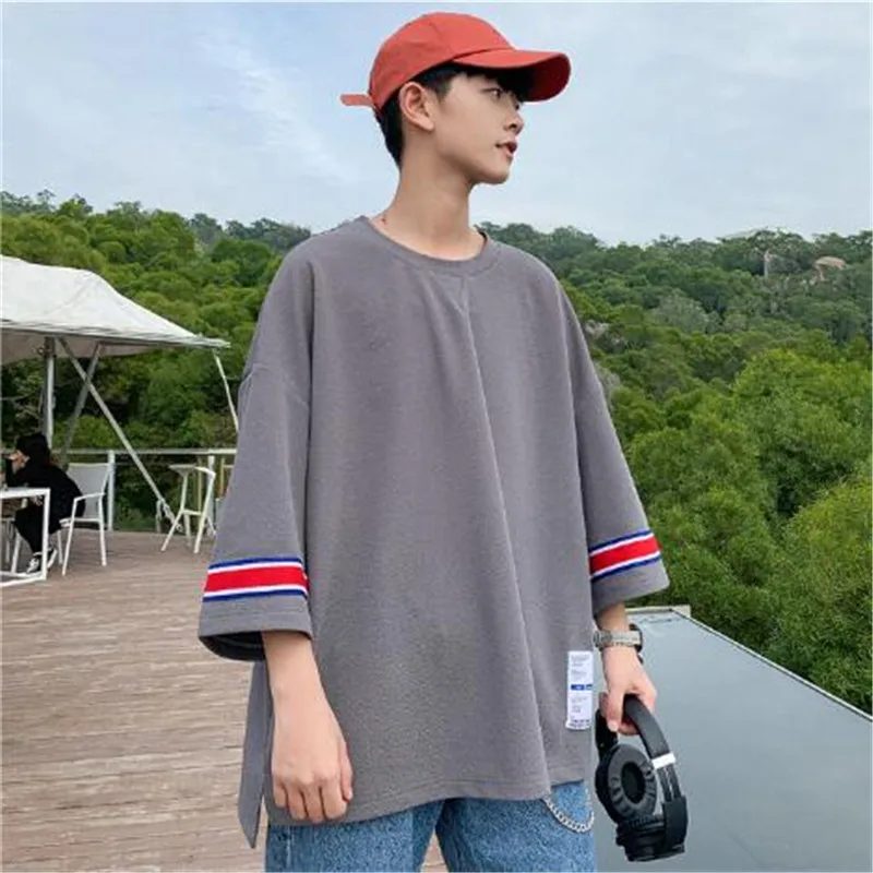 New Fashion Brand Tshirt Small man Korean version loose High Quality Trends Street Wear Tops Korean Short sleeve Tee Men Clothes