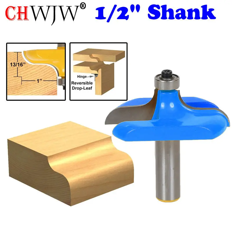 

1Pc Traditional Table Edge Router Bit - 1/2" Shank Line knife Woodworking cutter Tenon Cutter for Woodworking Tools