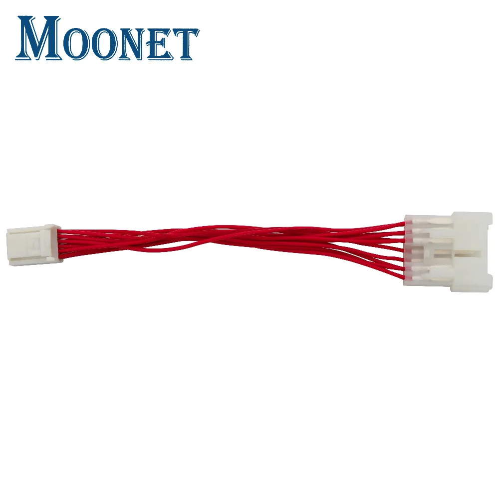 Moonet AUX Connector 5+7pin Change to 6+6pin Converter for Toyota AUX Adapter  QX494