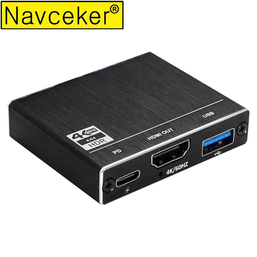 

2024 100 W PD USB 3.1 Type C USB C to HDMI Adapter 4K 60Hz HDMI 2.0 USB C to HDMI Type C USB 3.1 HUB Converter for MacBook Pro