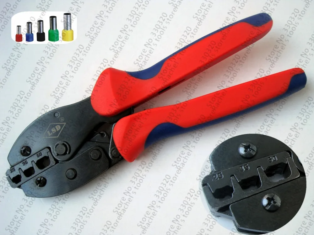 Cable end ferrules crimping tool LY-2550EF wire sleeves crimper,crimp range 25-50mm2