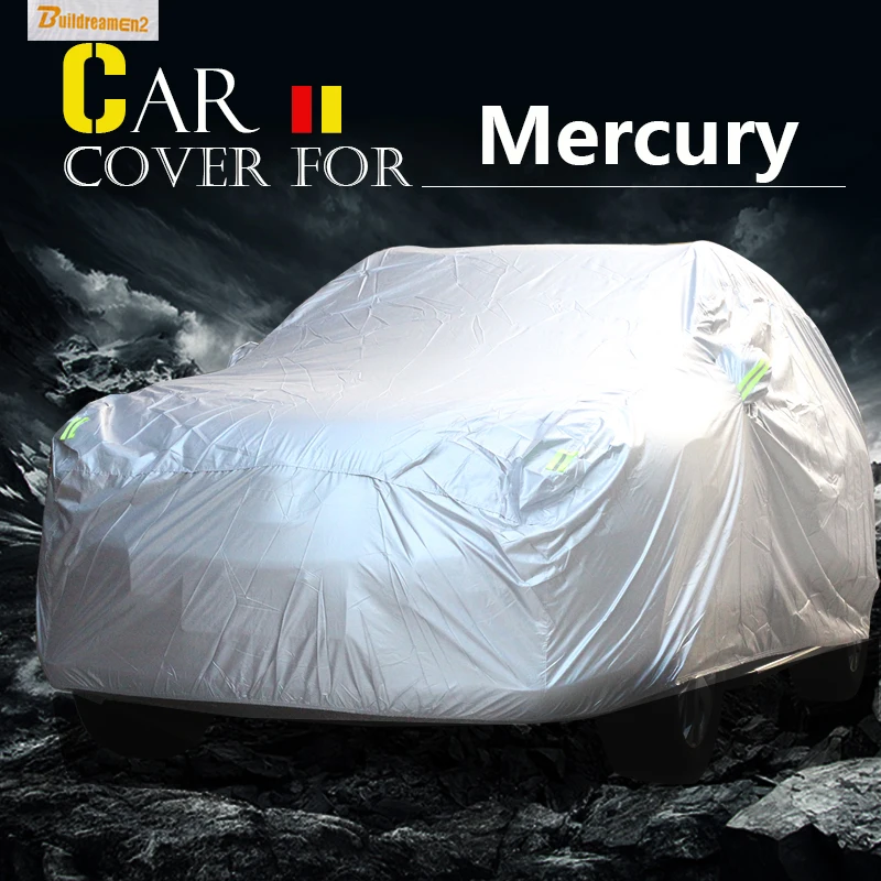 Buildreamen2 Full Car Cover Waterproof Sun Anti UV Snow Rain Resistant Cover For Mercury Montego Mystique Tracer Marauder Milan