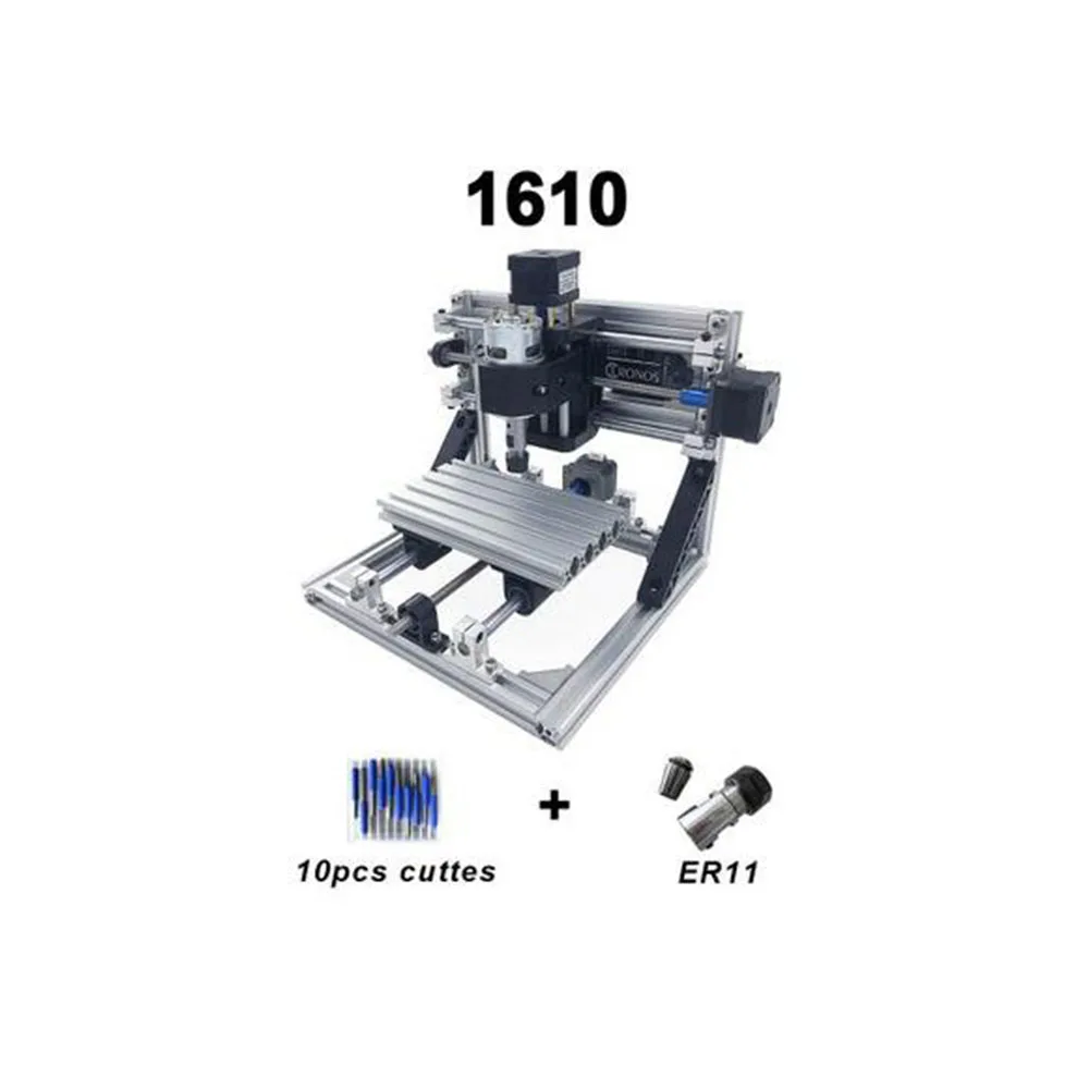 

CNC1610 with ER11 DIY mini cnc engraving machine,laser engraving Pcb PVC Milling Machine wood router cnc1610 best Advanced toys