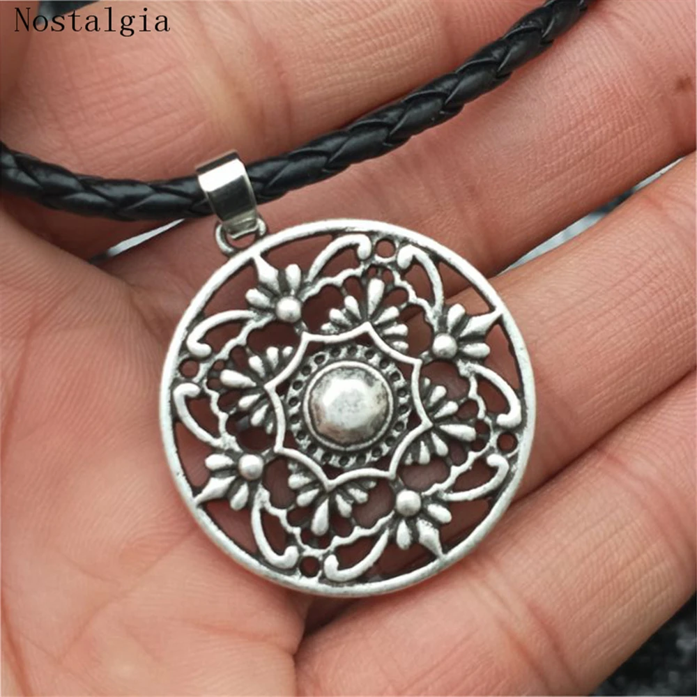 Nostalgia Vikings Amulet The Flower Of Life The Seed Of Life Pendant Necklace, Fashion Jewelry Gift For Women Dropship Suppliers