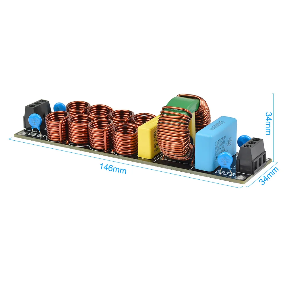 AIYIMA 4400W EMI 20A High Frequency Power Filter Power supply Assembled Board For Speaker Amplifier