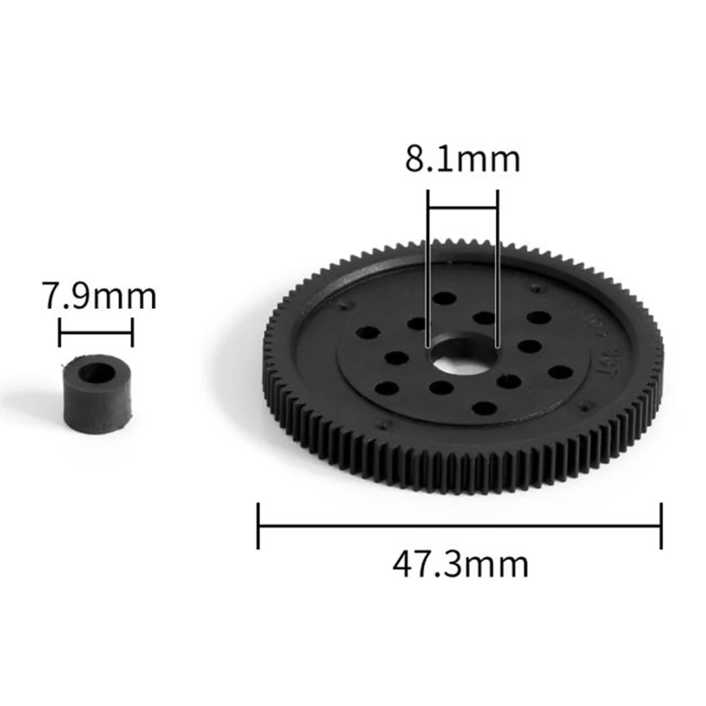 

Plastic 93T Main Gear Replacement Cogs for HG P401 P402 P601 1/10 RC Crawler Accessories