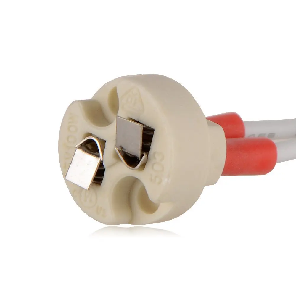 MR16/G4/GU5.3 Lamp Holder Ceramic Socket Base With Hight quality Silicon Cable for LED and halogen lamps Free Shipping