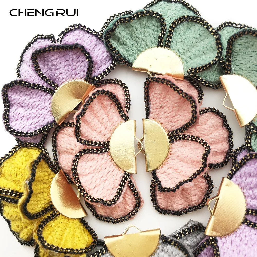 CHENGRUI  L170,patches for clothing,diy craft supplies,diy handmade earrings,craft material,diy craf,artificial Flowers,4pcs/bag