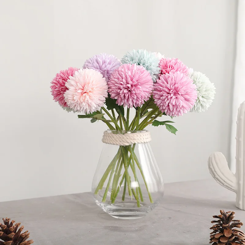 

Artificial Silk Dandelion Flower Ball, Fake Flower, Wedding Decoration, High Quality, 10Pcs, Lot