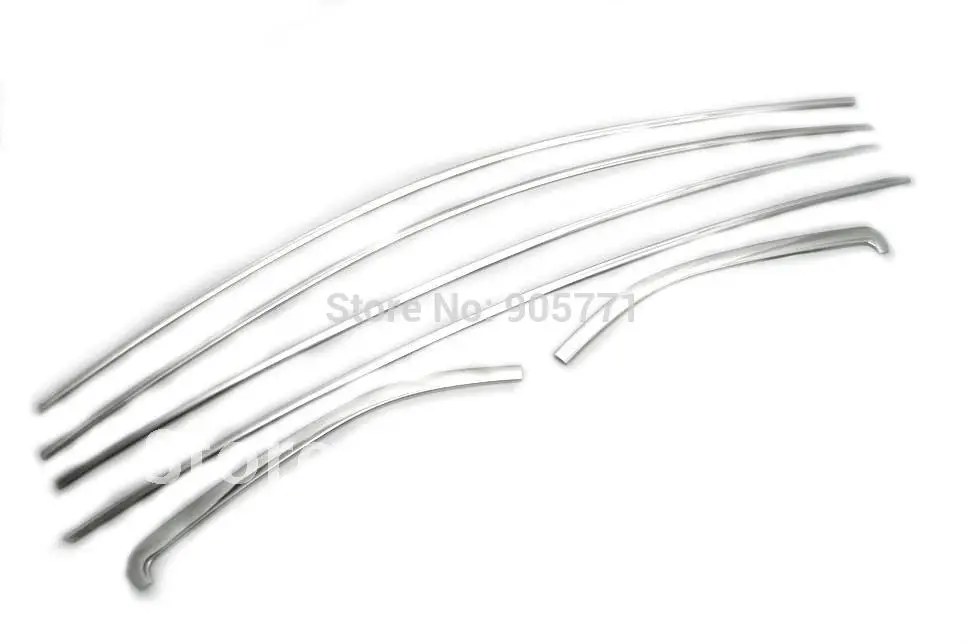 High Quality Triple Chrome Plated Side Window Top Trim Set for Nissan Versa Sedan 2012 Up Free Shipping