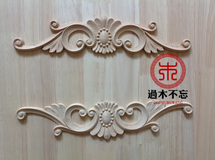 

Don't forget the wooden Dongyang wood carving wood applique pearl crown flower bed European Style Fireplace door flower decals