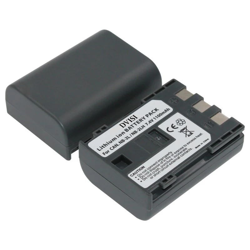 DVISI NB-2L NB2L NB 2L 1100mAh Li-ion Batterijen Camera Batterij Voor Canon Power shot S30 S40 S45 S50 S60 S70 350D 400D G9 G7
