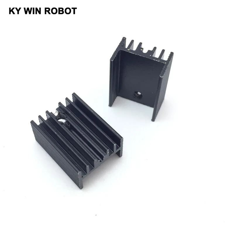 10pcs  Aluminium TO-220 Heatsink TO 220 Heat Sink Transistor Radiator TO220 Cooler Cooling black 20*15*10MM