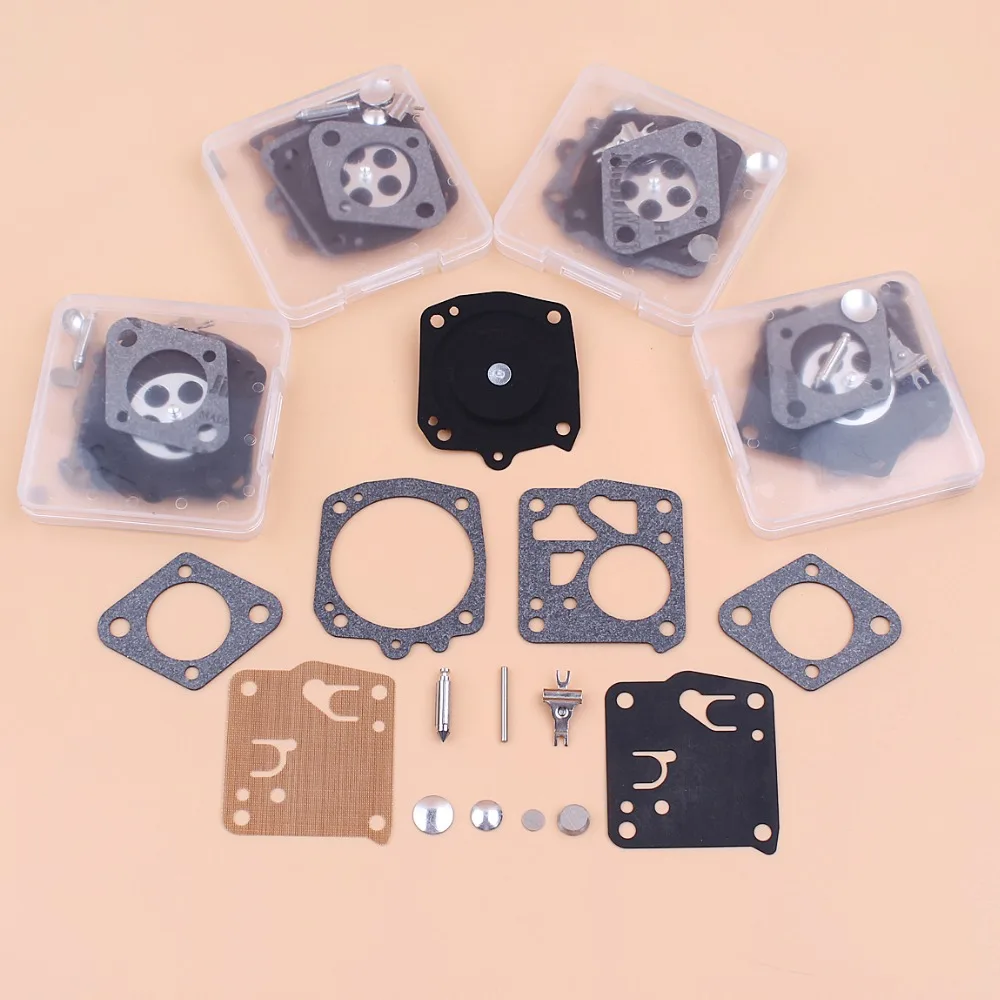 5Kit/مجموعة Carburettor Carb الحجاب الحاجز طقم تصليح ل Tillotson RK-23HS RK23HS Husqvarna 266 268 272 288 480 بالمنشار