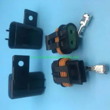 

2 Pin for Delphi Female And Male Sealed Connectors For Inline Fuse Wiring Automotive Connector 12033769 12033731