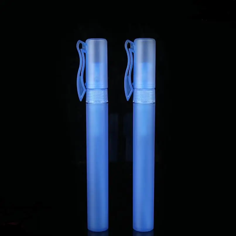 Mini flaconi spray per tubi in plastica da 10 ml all'ingrosso, flacone spray per profumo per campioni da viaggio da 10 cc LX1064