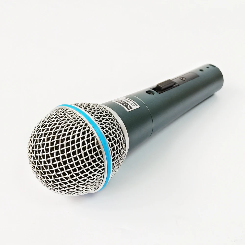 Beta58a sm58s Handheld-Karaoke-Kabel mikrofon singen Vocal B-Box Kirche Lehr mikrofon mit Ein/Aus-Schalter