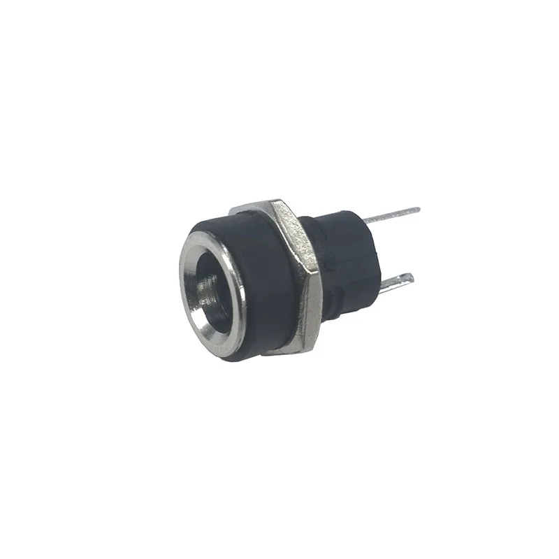 

5pcs DC-022B Copper Socket 8mm Round hole DC power supply Charging 2.1/2.5mm DC socket 5521 5525
