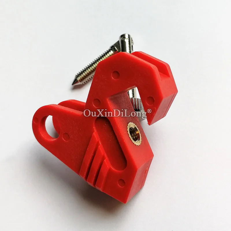 5PCS Rugged Nylon Circuit Breaker Lockout MCB Lock ,Toggle Lock Safety Circuit Breaker Lock, Tool-Free Lockout JF1632