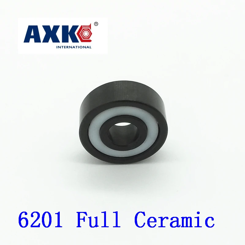 2023 Real Rolamentos Axk 6201 Full Ceramic Bearing ( 1 Pc ) 12*32*10 Mm Si3n4 Material 6201ce All Silicon Nitride Ball Bearings