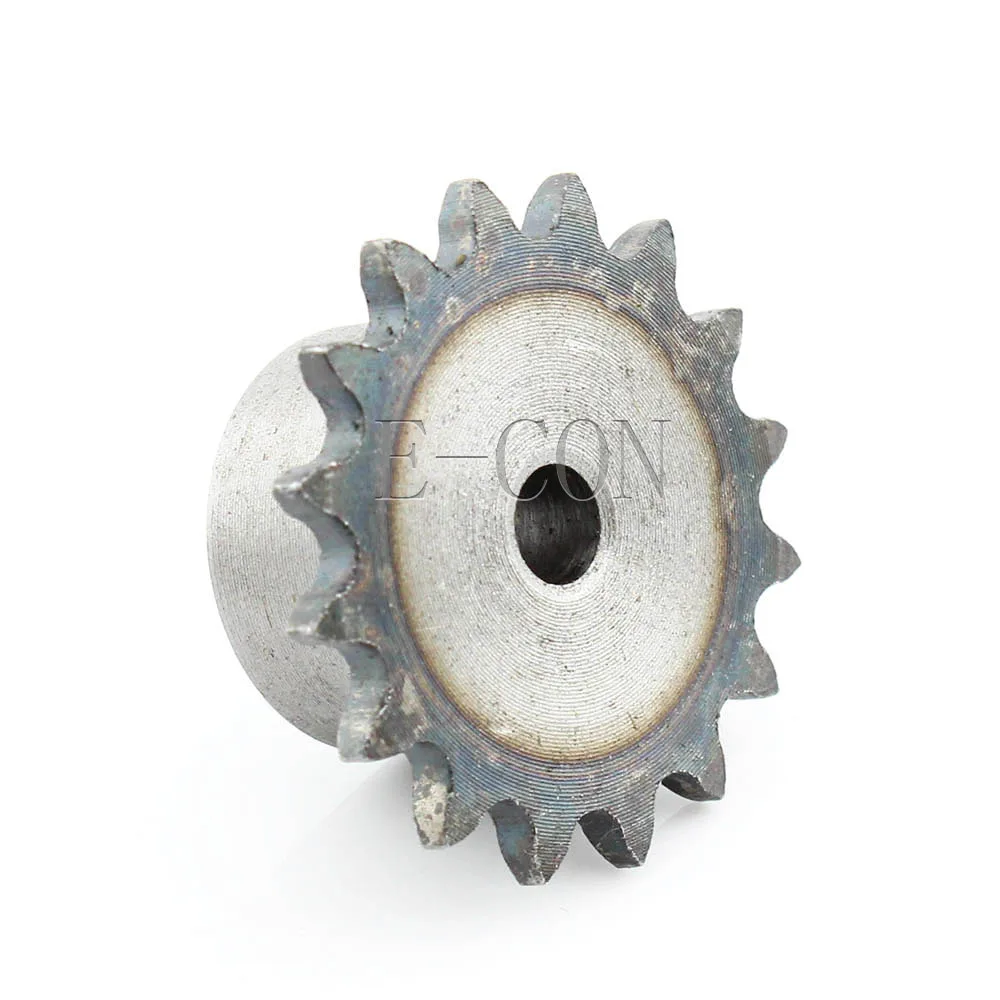 1 PCS 04C 16 Teeth Sprocket Bore 12mm Metal Pilot Motor Gear Roller Chain Drive 25H 16T 2