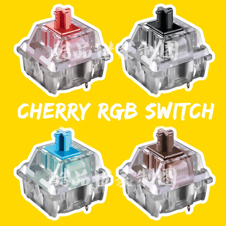 cherry rgb switch 3pin blue red black brown silver for custom mechnical keyboard xd64 xd60 eepw84 gh60 tada68 rgb 87 104 zz96