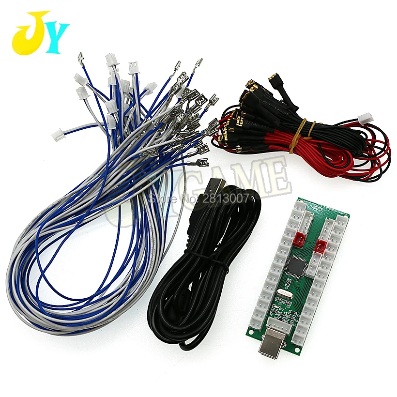 DIY 2 Players USB To Jamma Arcade Controller / Support PS3 PC Raspberry Pi Zero Delay Joystick DIY Accessories