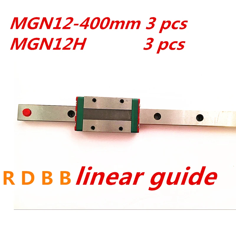 

Направляющая Kossel Mini для 3d принтера, длина рельса 12 мм, MGN12 400 мм, длинная линейная каретка MGN12H для ЧПУ, X, Y, Z, оси