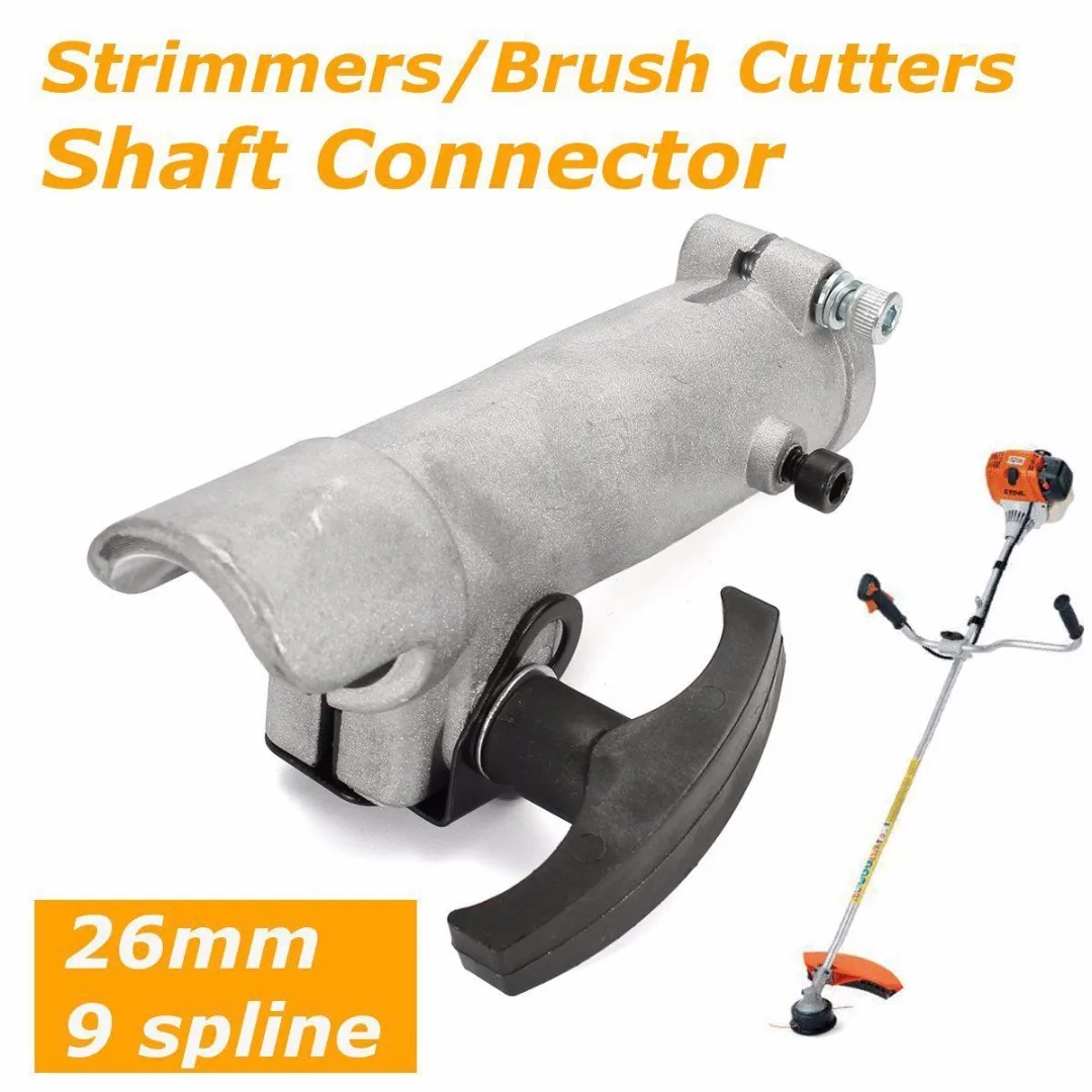 26mm 9 Spline Shaft Connector Joining Clamp Trimmer Brush Cutter Replacement Parts Drop Shipping