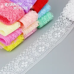 (10 yards/roll) 40mm white lace fabric Webbing Decoration Love gift packing Material rolls