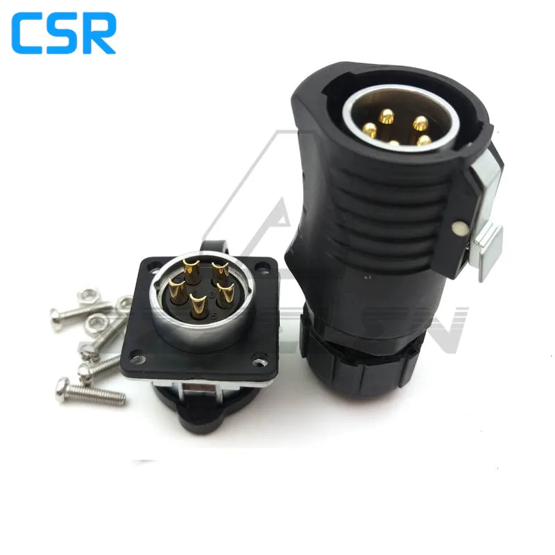 XHP20 Series, Waterproof Connector 5pin , Panel Mount Connector,Industrial Connector Plug And Socket