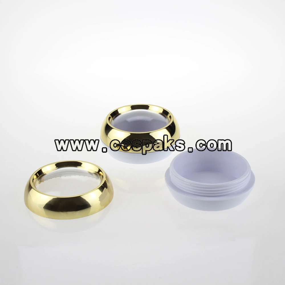 

50pcs 45ml new empty loose powder container , 45 g golden beauty product containers with lids , 45g makeup containers wholesale
