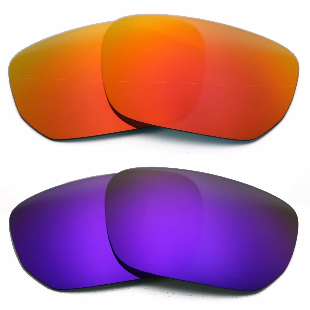 

Orange Red Mirrored & Purple Mirrored Polarized Replacement Lenses for Style Switch Frame 100% UVA & UVB