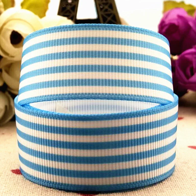 10 YardS  25MM stripe cartoon ribbonDIY hand material shoulder strap gift wrap with bow. Grosgrain ribbons belt