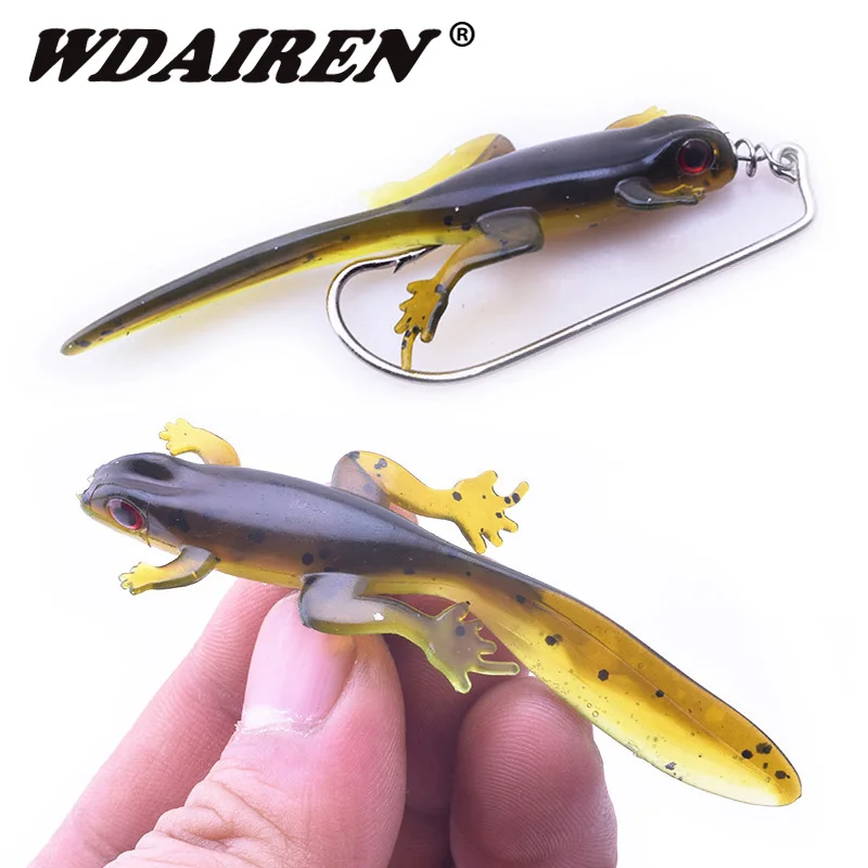 6 sztuk/partia Fishing realistyczne owady miękkie przynęty 8cm 3.5g Worms silikonowe Jig Wobblers sztuczne przynęty Fishy Smell Tackle Swimbaits — zdjęcie 5
