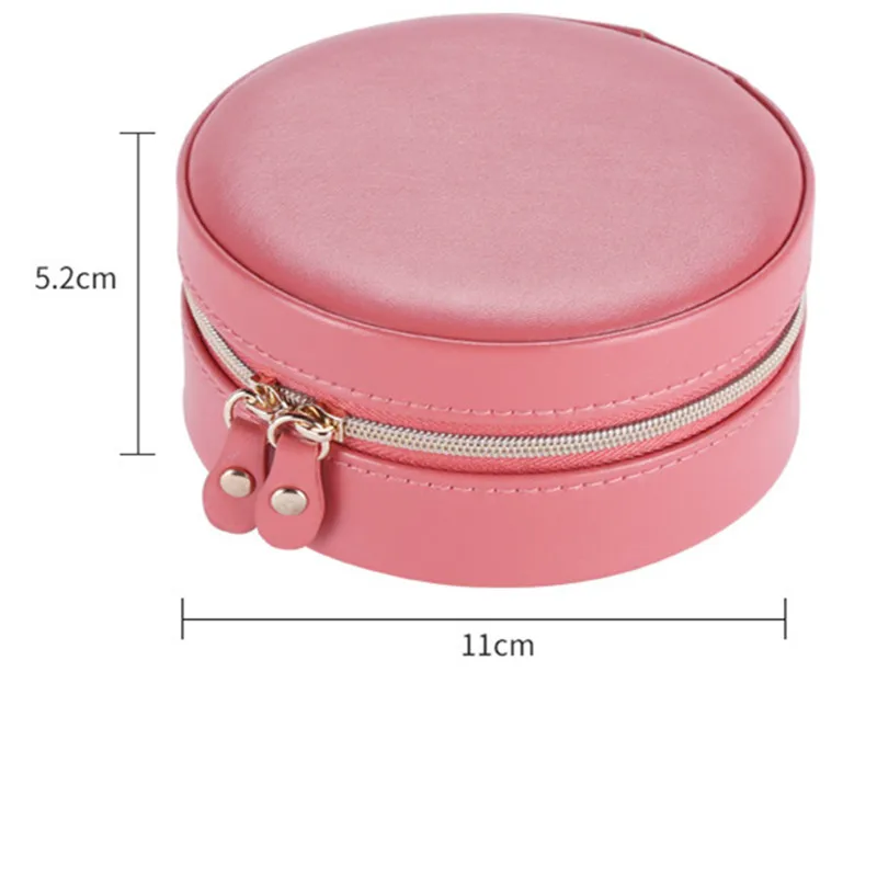 Customized name Logos Jewelry Casket Cosmetic Storage Box Makeup Packing Organizer  Container Case Portable Leather travel