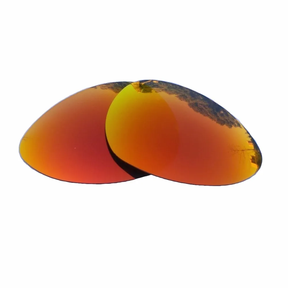 Lentes de substituição polarizadas espelhadas laranja vermelha para óculos de sol Oakley Crosshair S armação 100% UVA e UVB