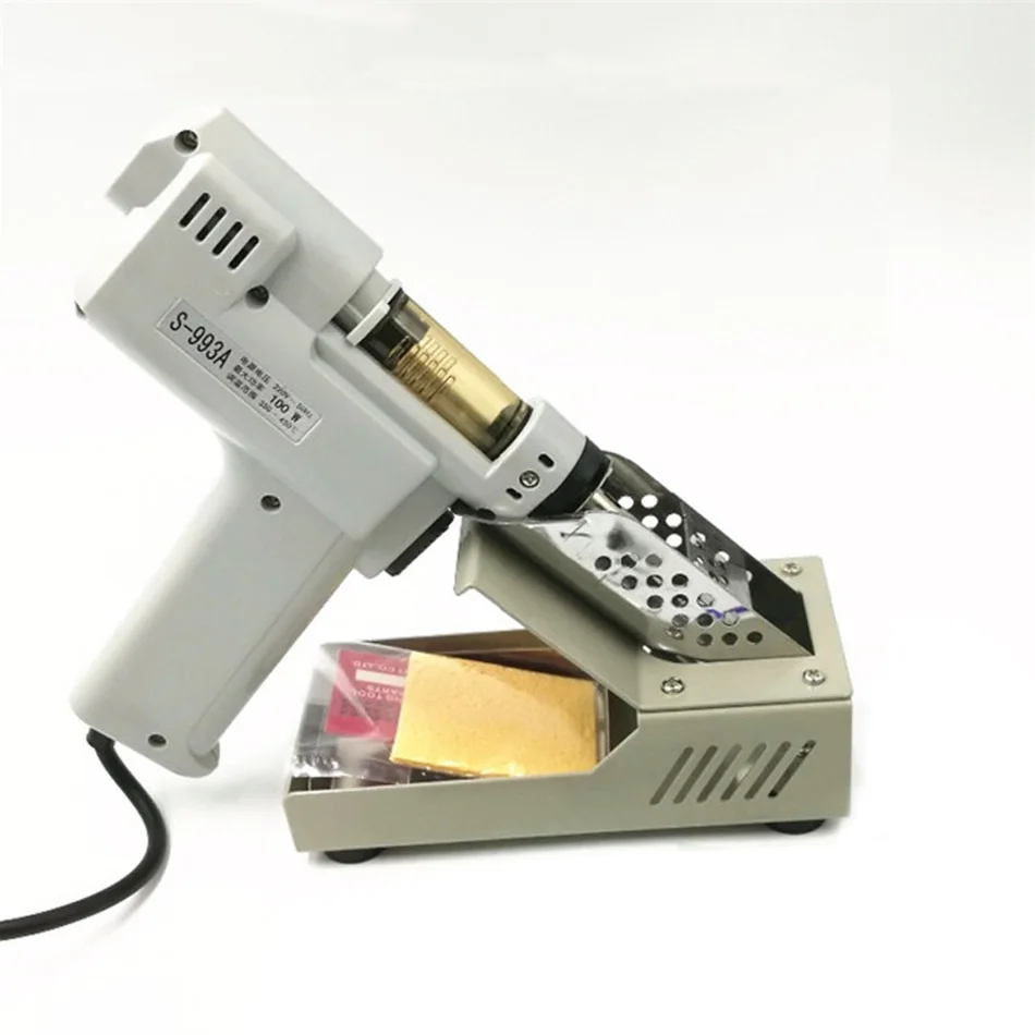 

Desoldering Gun Electric Absorb Gun S-993A Electric Vacuum Desoldering Pump Solder Sucker Gun 100W